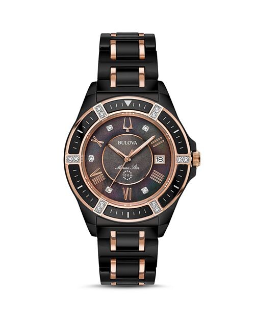 

Морские звездные часы, 37 мм Bulova, цвет Black