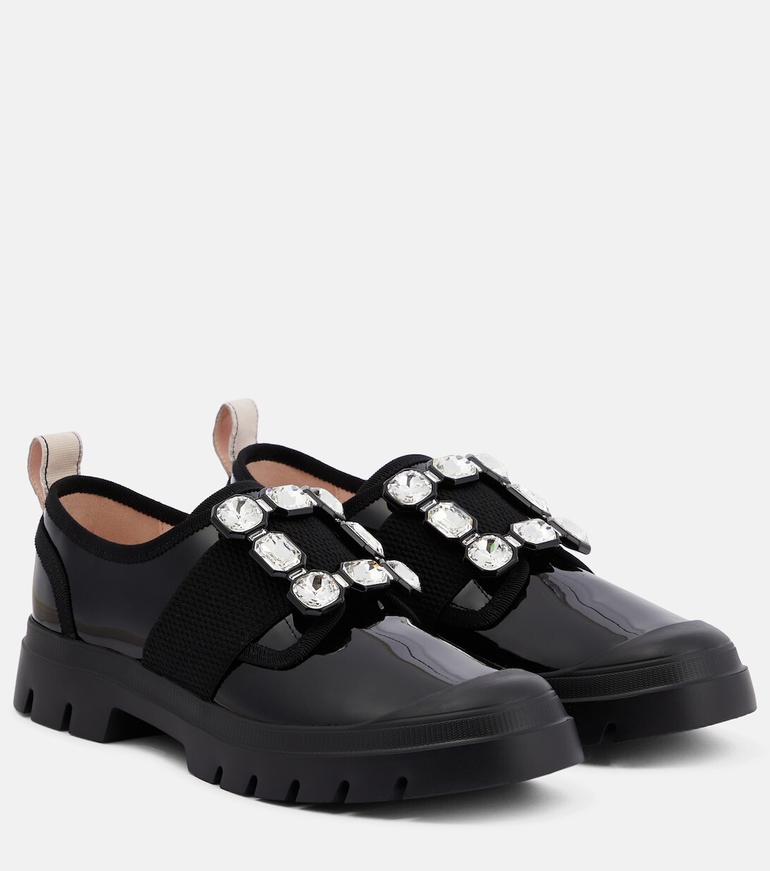 

Лоферы Walky Viv из лакированной кожи Roger Vivier, черный