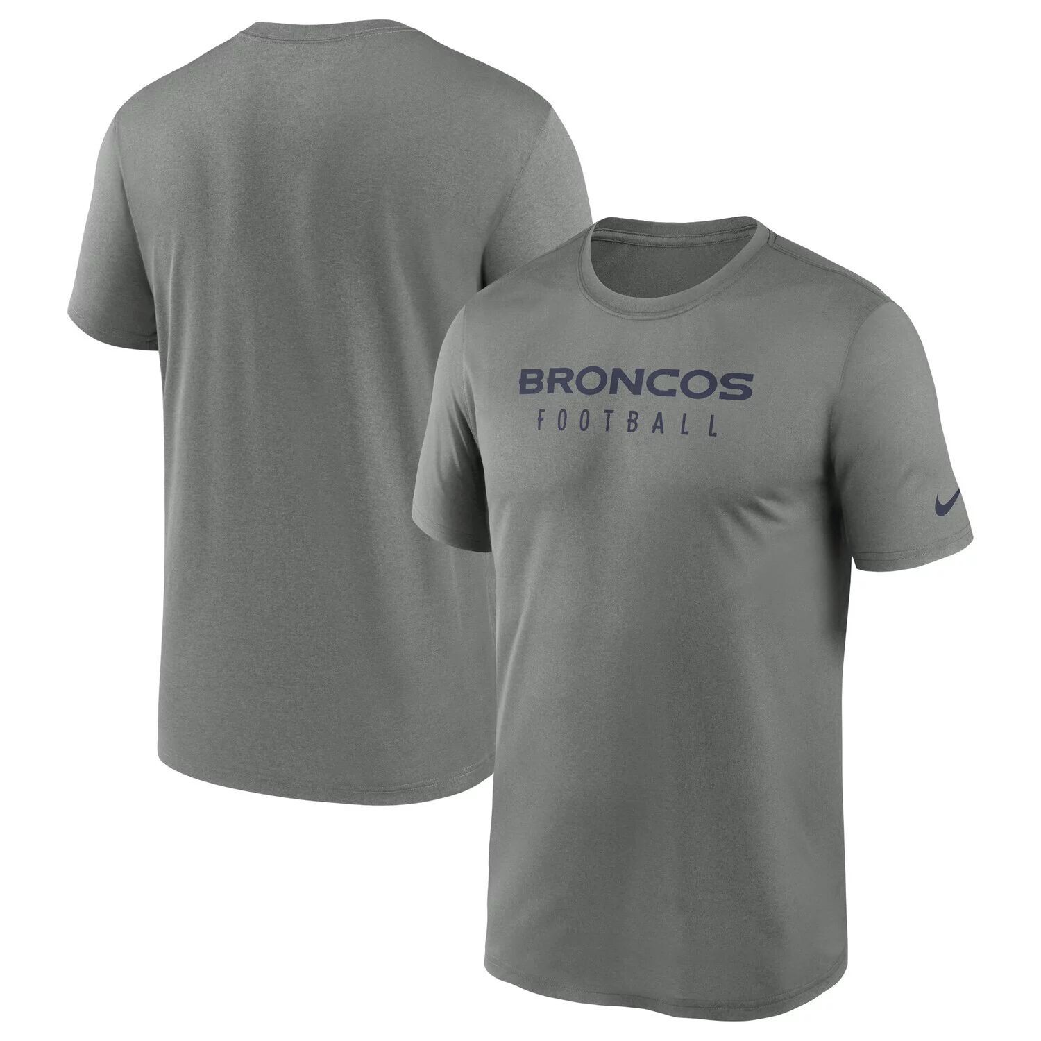 

Мужская футболка Nike Heather Grey Denver Broncos Sideline Legend Performance
