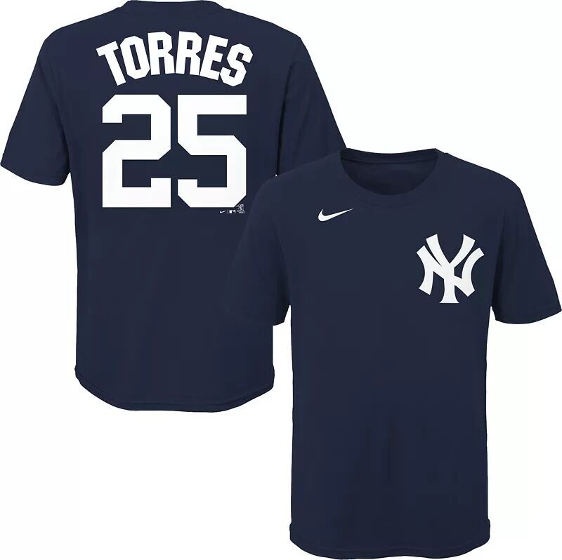 

Темно-синяя футболка Nike Youth New York Yankees Gleyber Torres #25