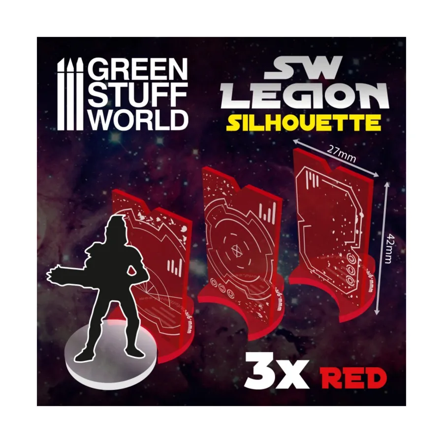 

SW Legion Silhouette - Красный, Accessories - Tokens, Markers & Pawns (Green Stuff World)