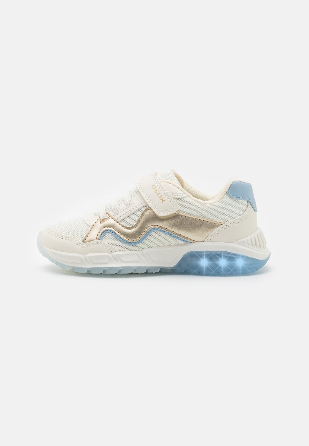 

Низкие кроссовки Spaziale Girl Lights Geox, цвет light ivory/sky