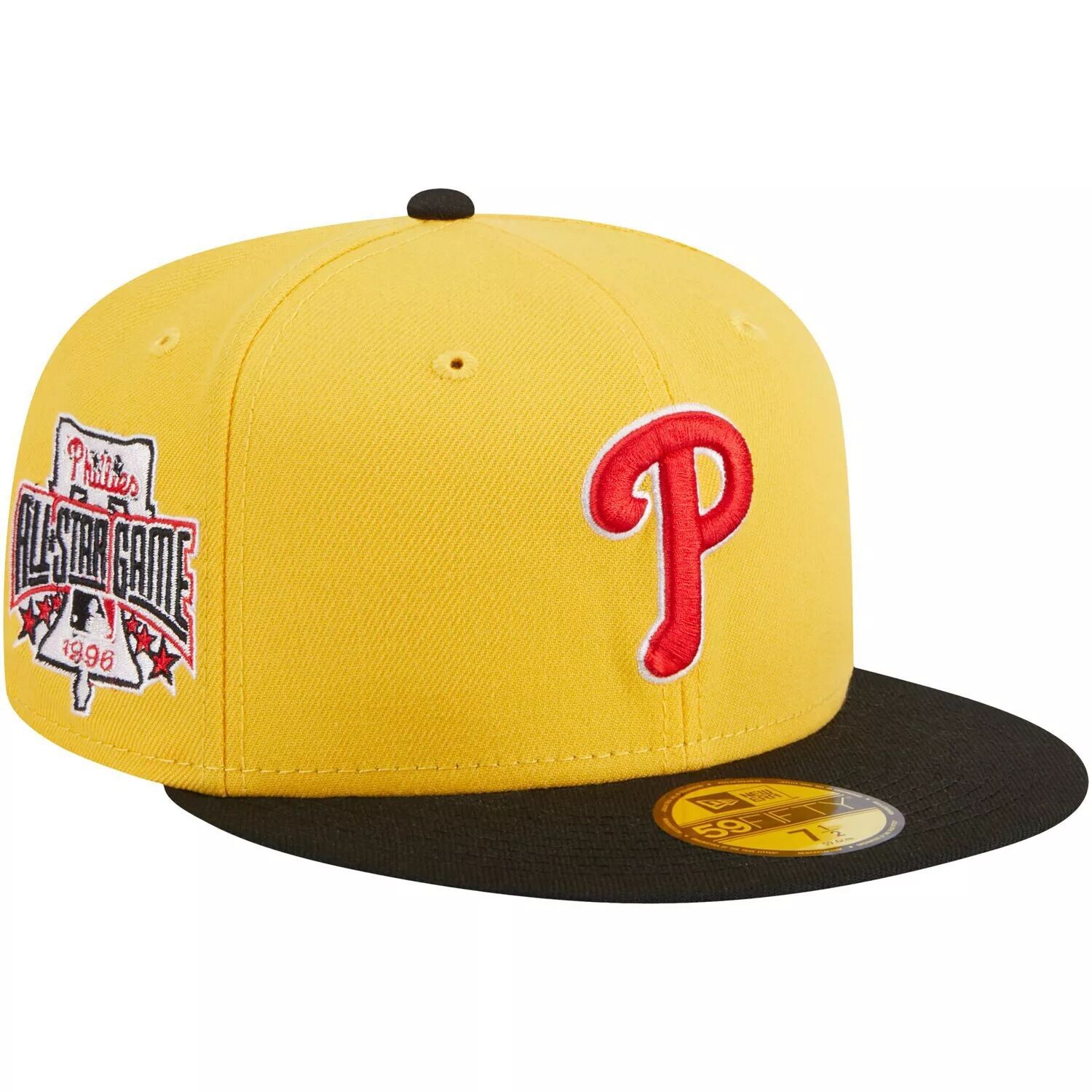 

Мужская приталенная шляпа New Era желто-черная Philadelphia Phillies Grilled 59FIFTY