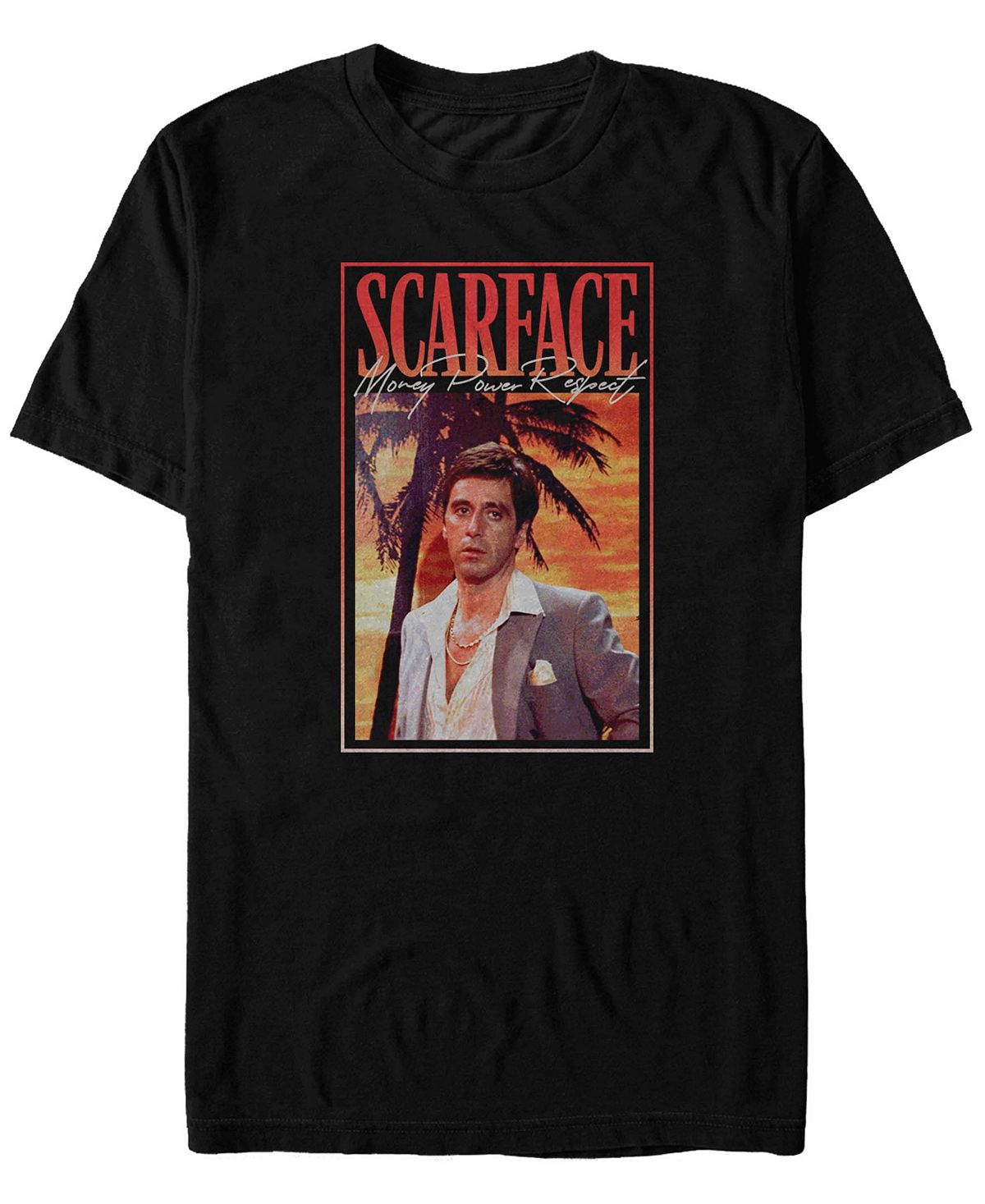 Мужская футболка Scarface Money Power Respect с короткими рукавами Fifth Sun