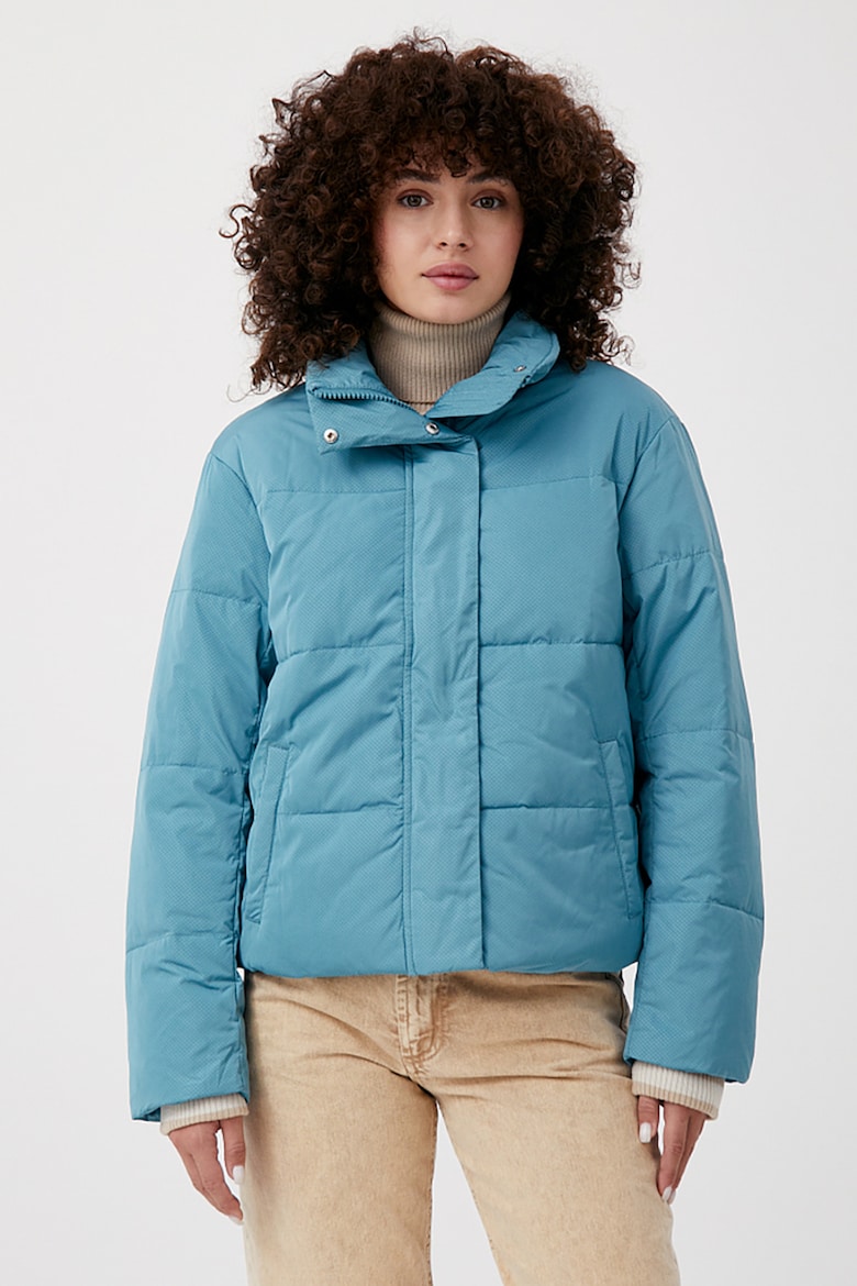 цена Стеганая зимняя куртка с высоким воротником Finn Flare, синий