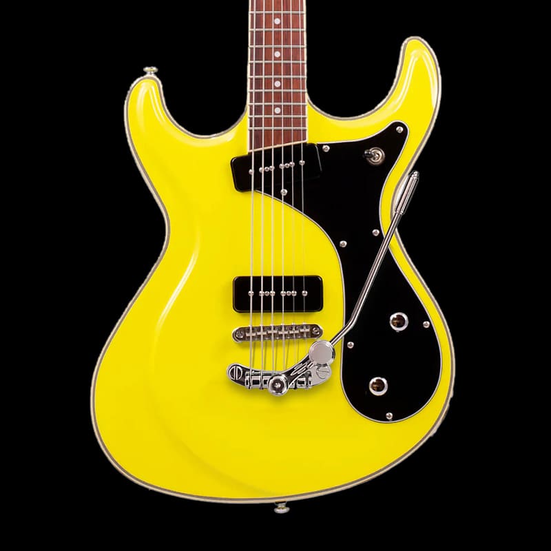 цена Электрогитара Eastwood Sidejack Baritone Deluxe 20th Anniversary Limited Guitar Modena Yellow