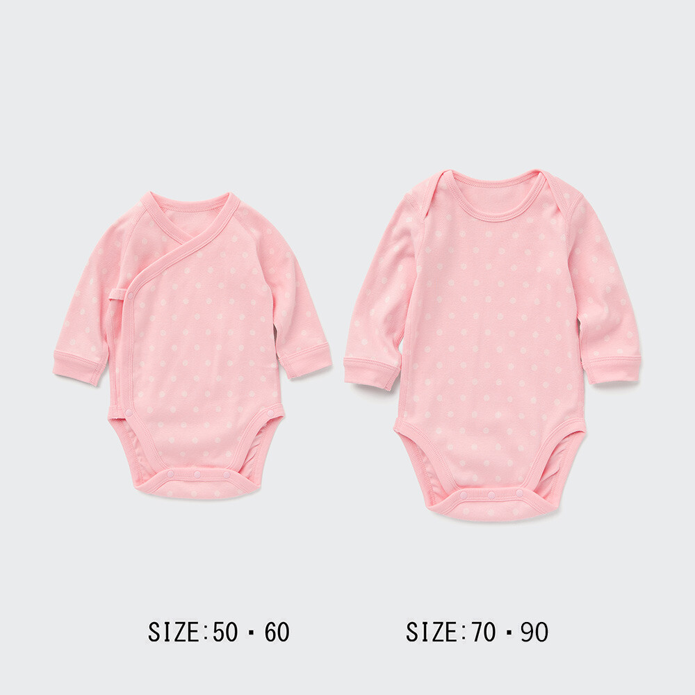 

Комбинезон Uniqlo цельный с длинными рукавами, розовый