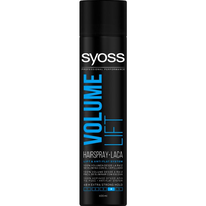лак для волос экстрасильной фиксации instant fixing spray Лак для ногтей Volumen Spray Fijador Syoss, 400 ml
