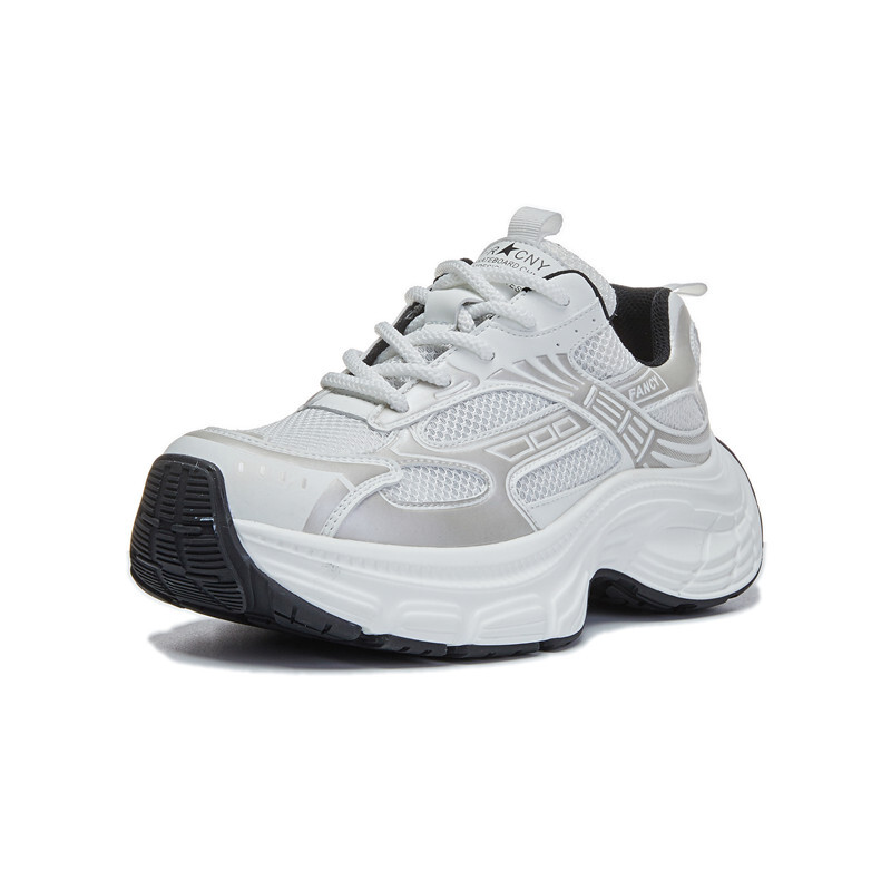 

Кроссовки женские толстые низкие Klammkicks, серебряный