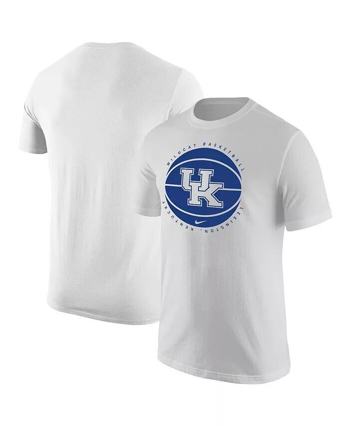 

Мужская белая футболка с логотипом баскетбольной команды Kentucky Wildcats Nike, белый