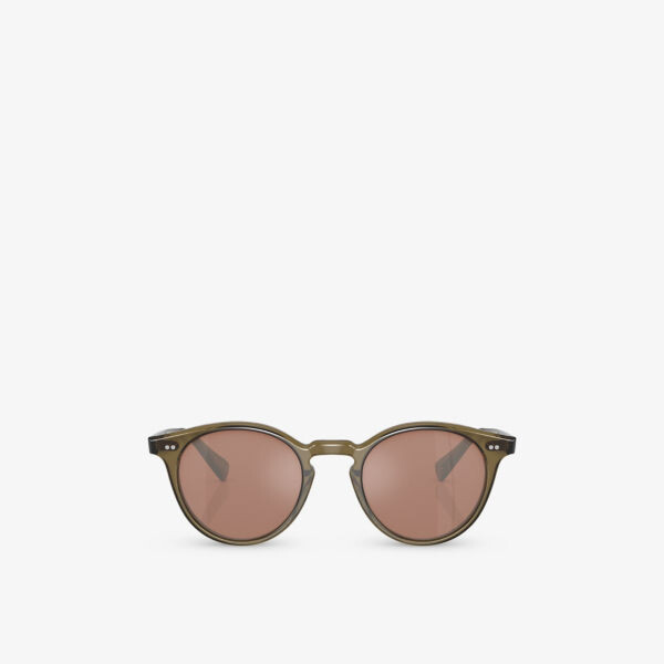 

Солнцезащитные очки Ov5459Su romare с круглой оправой из ацетата Oliver Peoples, зеленый
