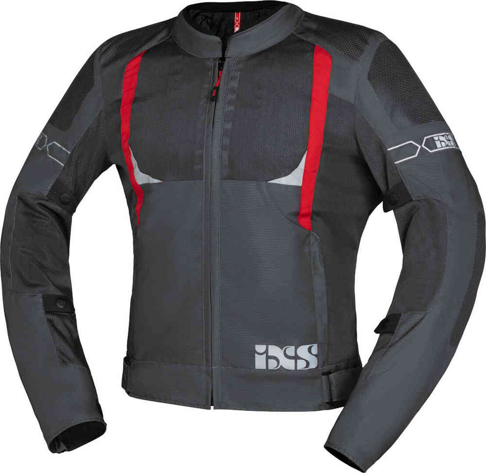 Мотоциклетная текстильная куртка Trigonis-Air IXS, серый/красный женская мотоциклетная текстильная куртка trigonis air ixs серый синий
