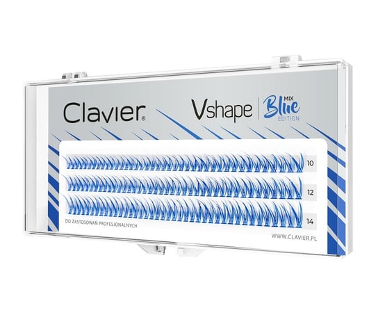 Пучки ресниц Clavier Vshape Color Edition Blue Mix