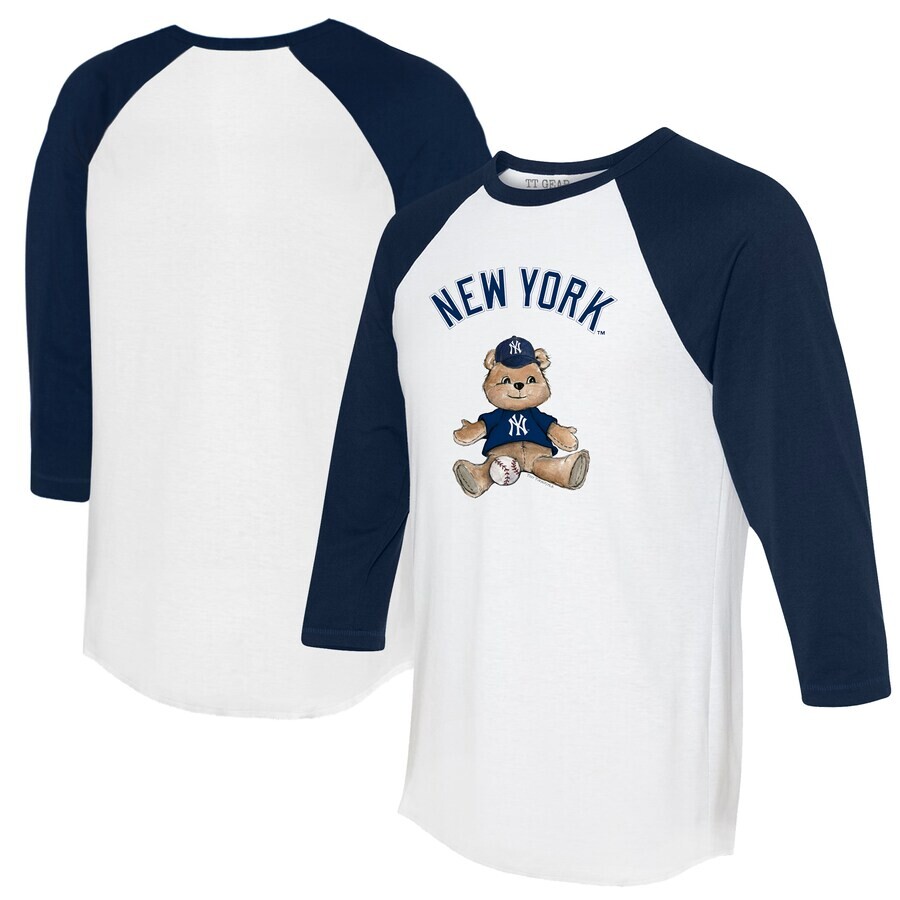 

Футболка с длинным рукавом Tiny Turnip New York Yankees, белый