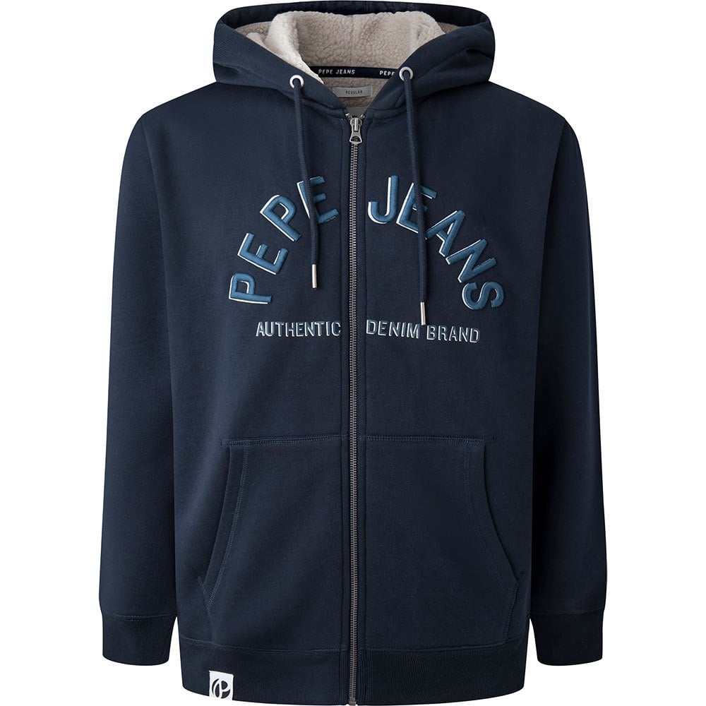 Толстовка Pepe Jeans Pace Full Zip, синий купить в зарубежном  интернет-магазине по выгодной цене через сервис CDEK.Shopping