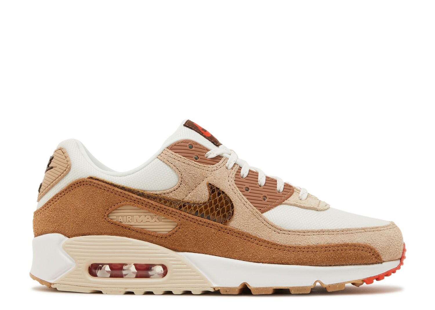 

Кроссовки Nike Wmns Air Max 90 Amd 'Brown Snakeskin', коричневый