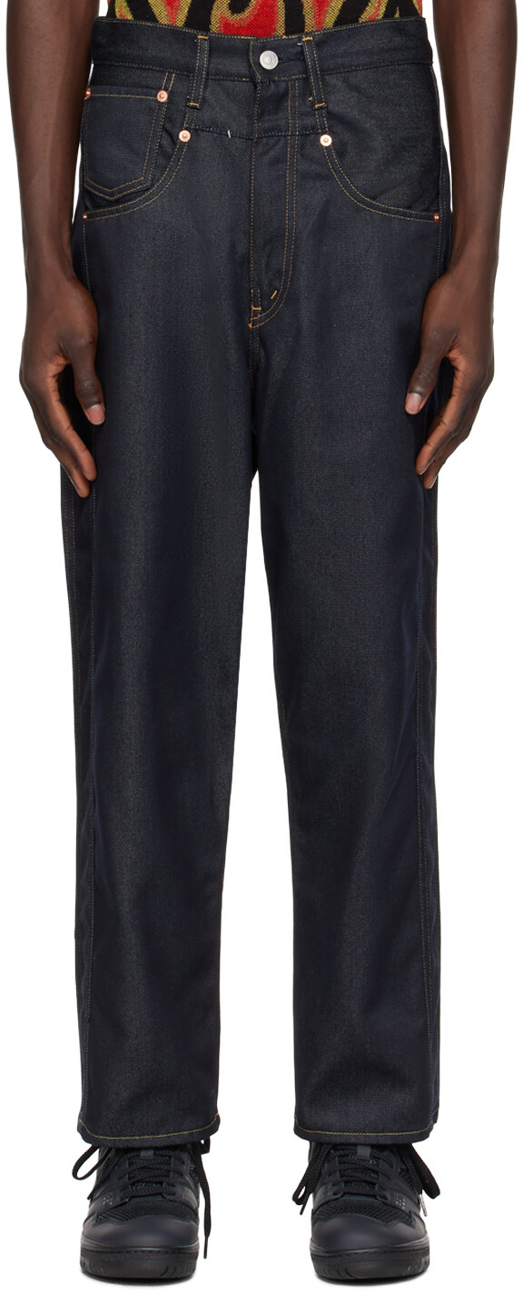 

Темно-синие джинсы Levi's Edition Junya Watanabe, цвет Navy/White