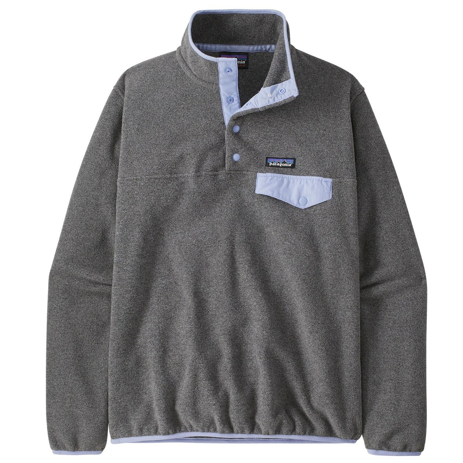 

Пуловер Patagonia Lightweight Synchilla Snap-T Fleece, цвет Nickel w/Pale Periwinkle