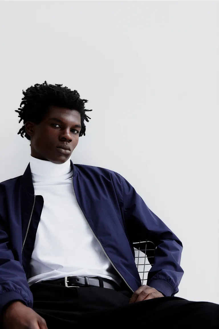 

Пилотная куртка H&M, синий