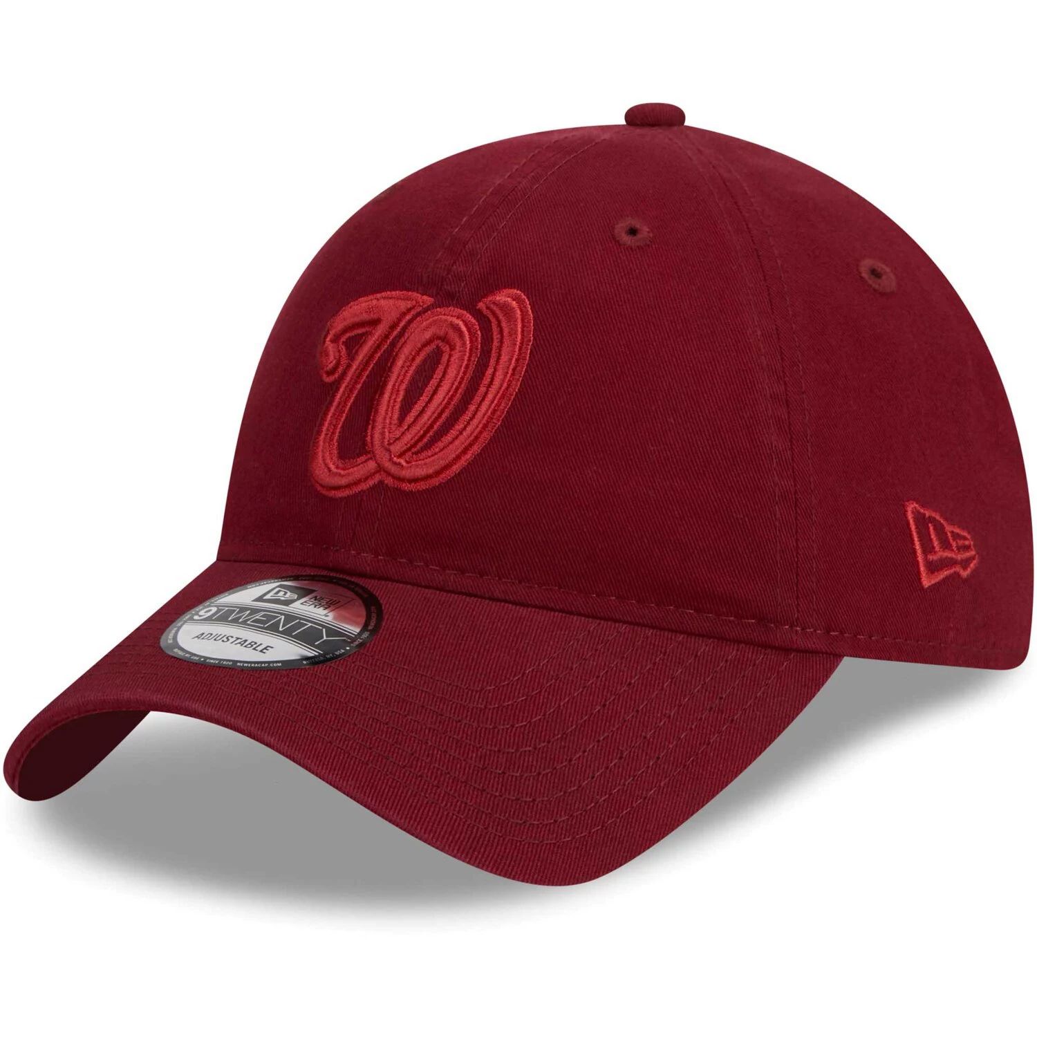 

Мужская регулируемая кепка New Era Cardinal Washington Nationals Color Pack 9TWENTY