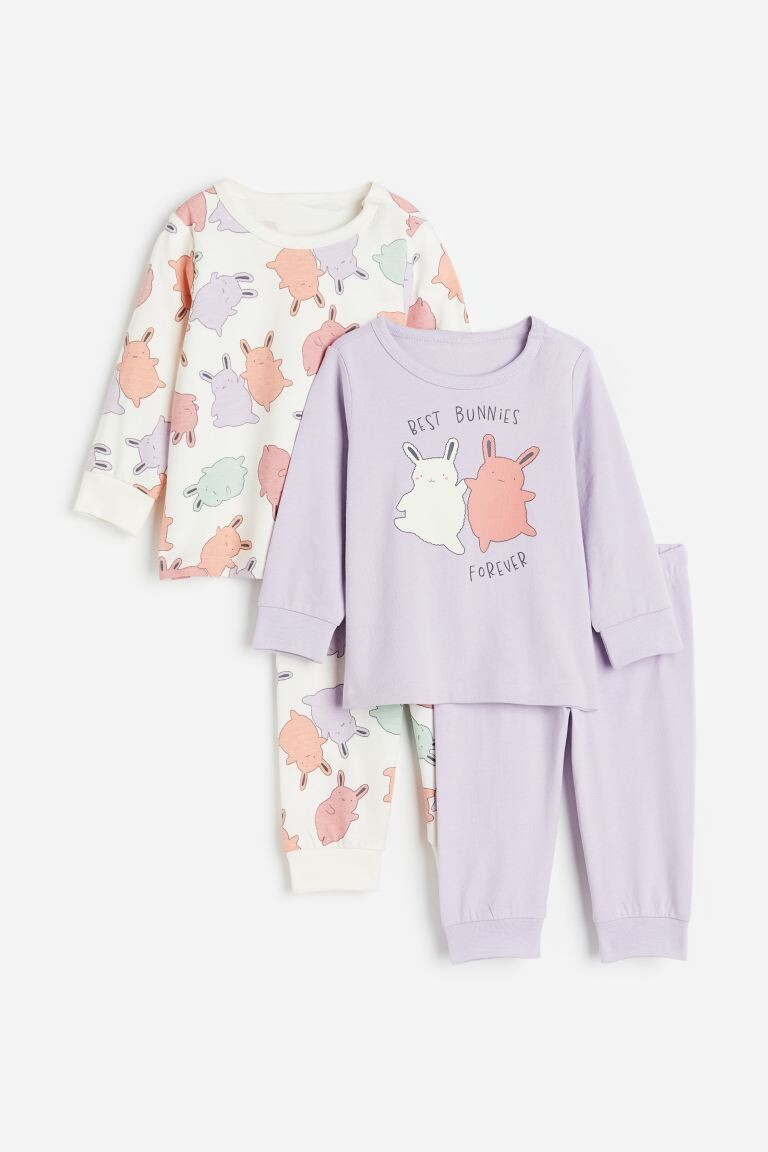 

Пижамный комплект из 2 предметов из хлопка и принта H&M