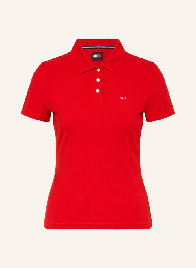 

Рубашка-поло из джерси Tommy Jeans, красный