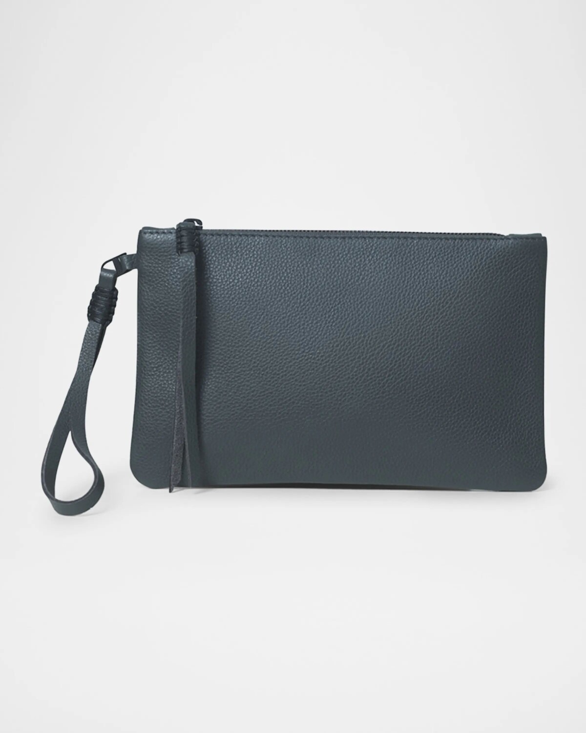 

Тонкий клатч из зерненой кожи Callista, цвет Charcoal