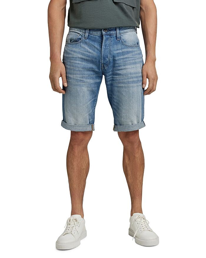 

3301 Джинсовые шорты стандартного кроя G-STAR RAW, синий