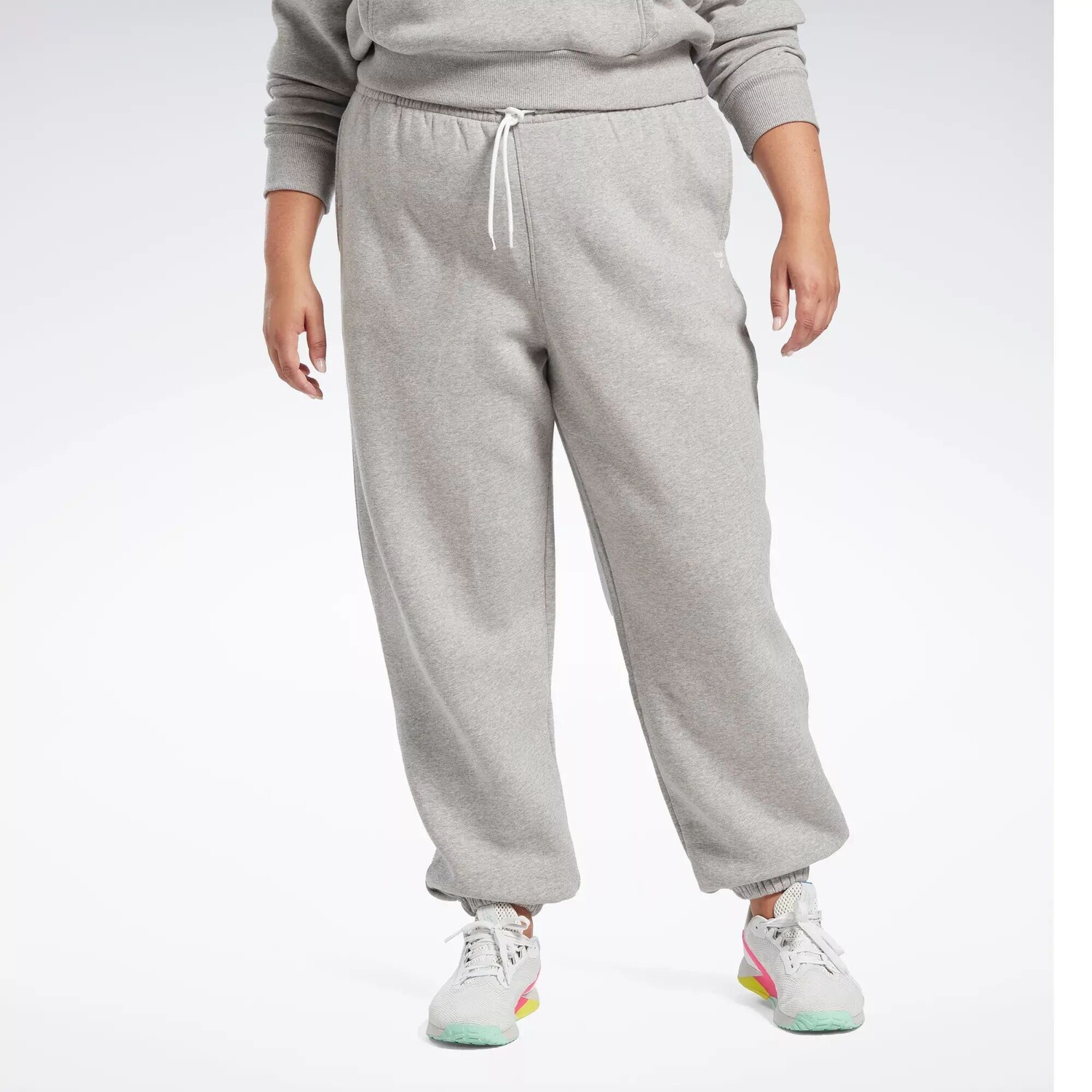 

Флисовые джоггеры Identity (большие размеры) Reebok, серый