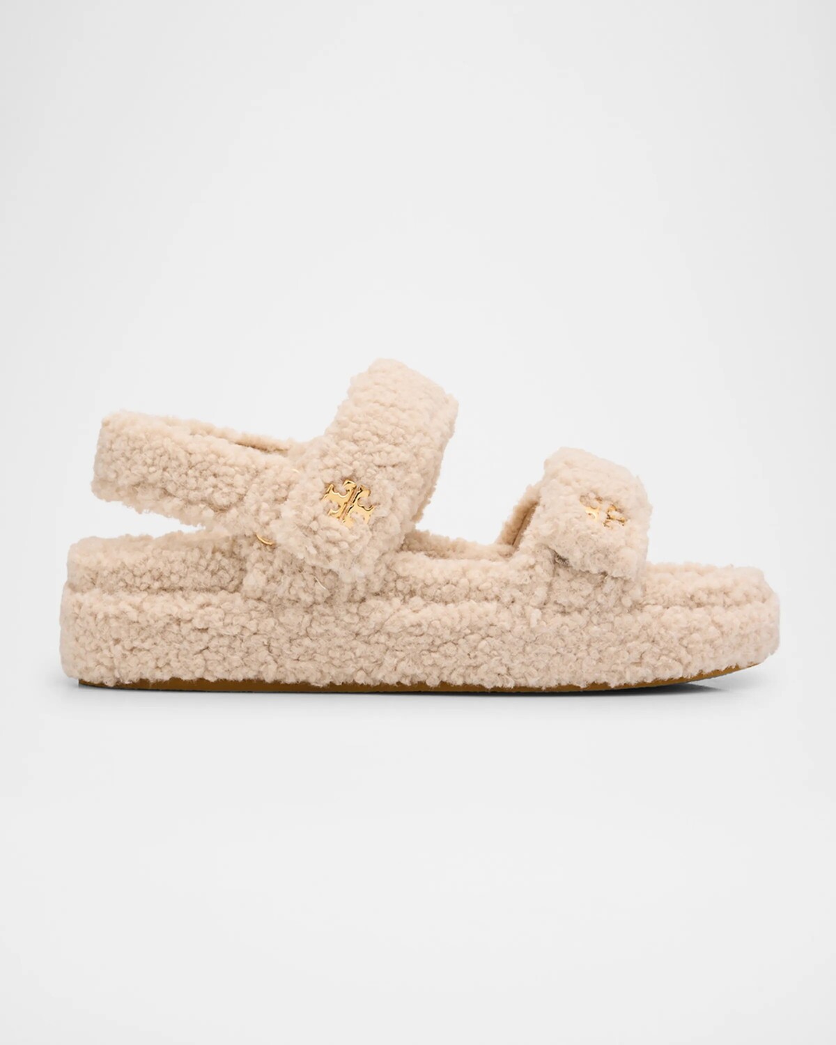 

Спортивные сандалии Kira из овчины с двумя ремешками Tory Burch, цвет Taupe