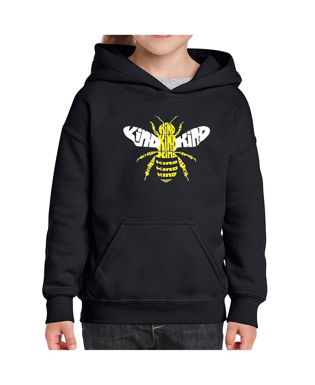 

Толстовка с капюшоном Big Girl's Word Art - Bee Kind LA Pop Art