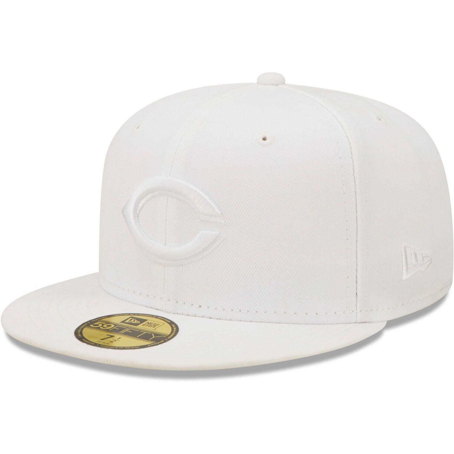

Мужская приталенная шляпа New Era Cincinnati Reds White on White 59FIFTY