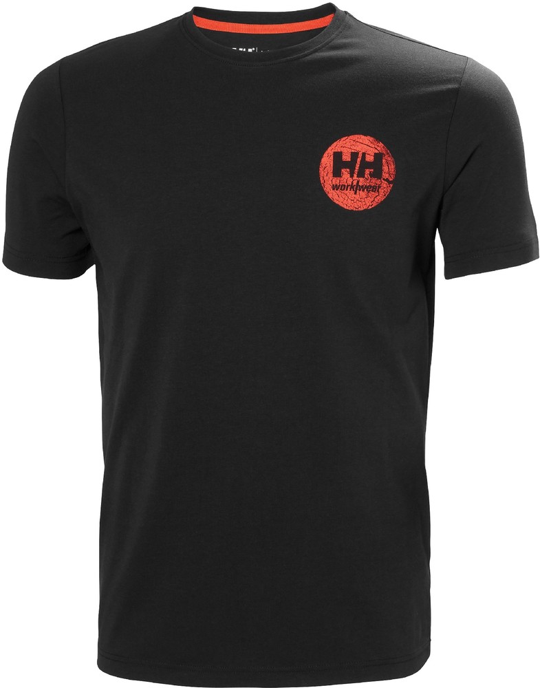 Футболка Helly Hansen Logo, черный футболка helly hansen logo серый