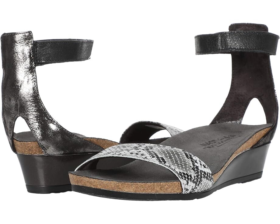 

Туфли Naot Pixie, цвет Gray Cobra Leather/Metallic Onyx Leather/Black Luster Leather