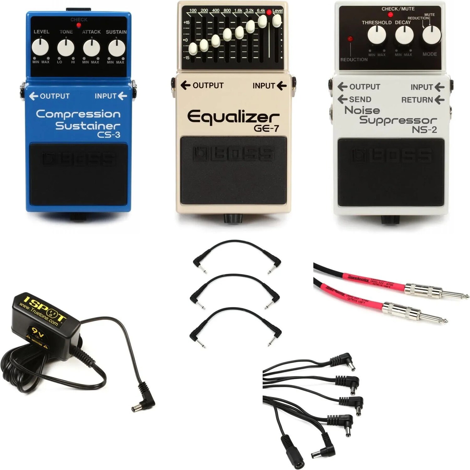 

Комплект педалей Boss Tone Control с блоком питания