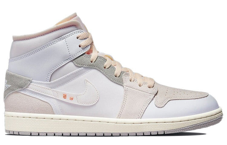 

Кроссовки Nike Air Jordan 1 Mid SE Craft Inside Out, белый / серый
