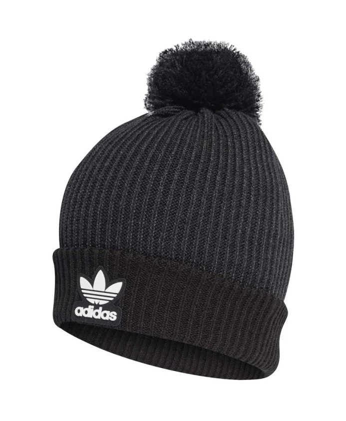 

Коллегиальная шапка бини с помпоном Adidas, черный
