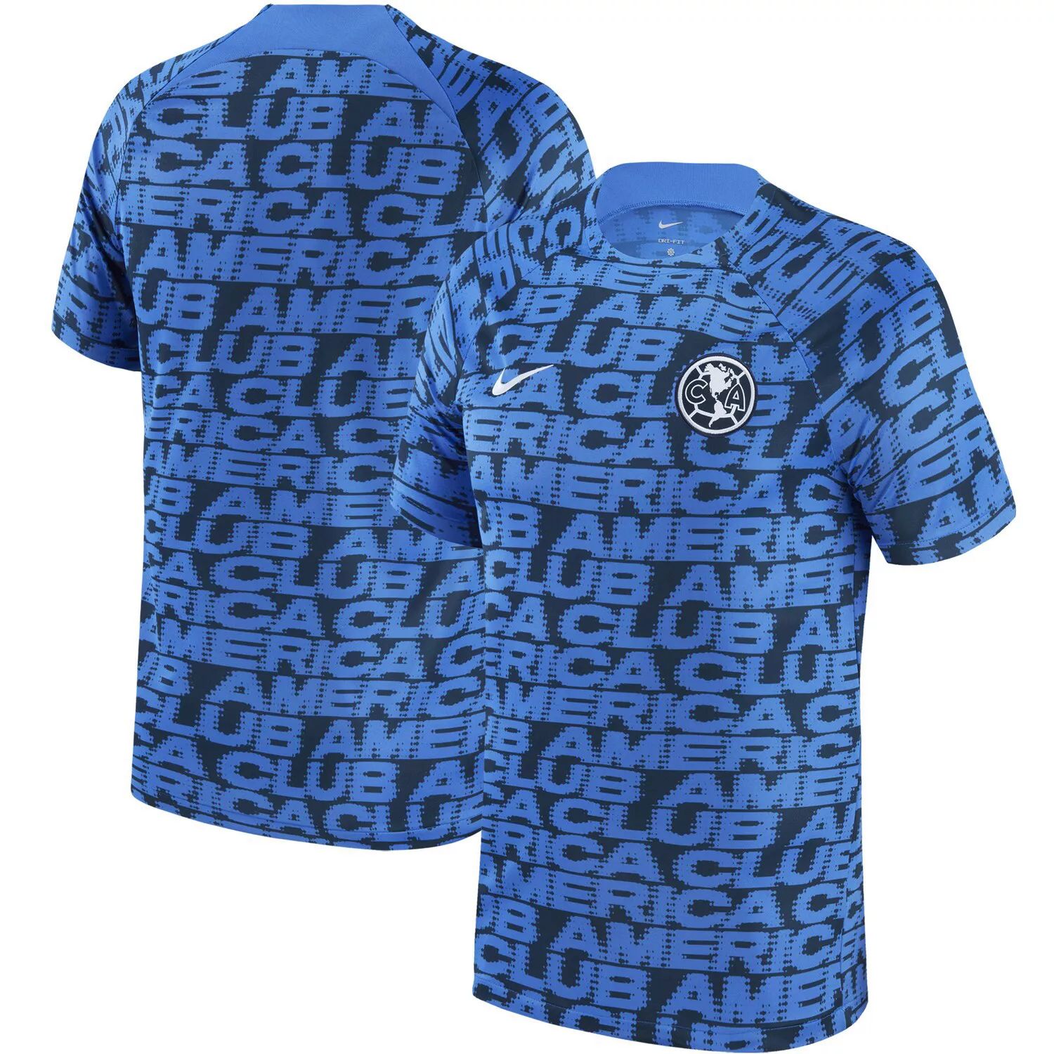 цена Мужская выездная предматчевая футболка Nike Navy Club America 2022/23