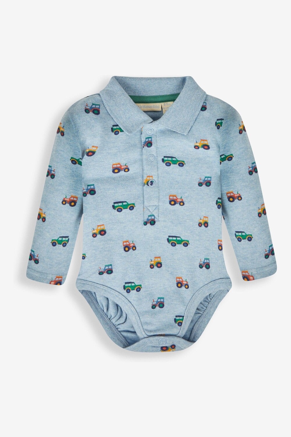 

Боди-поло JoJo Maman Bébé с принтом сельскохозяйственной техники Jojo Maman Bébé, синий