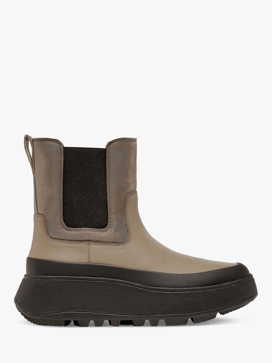 

Ботинки челси на платформе из водостойкой ткани/кожи FitFlop, минки грей