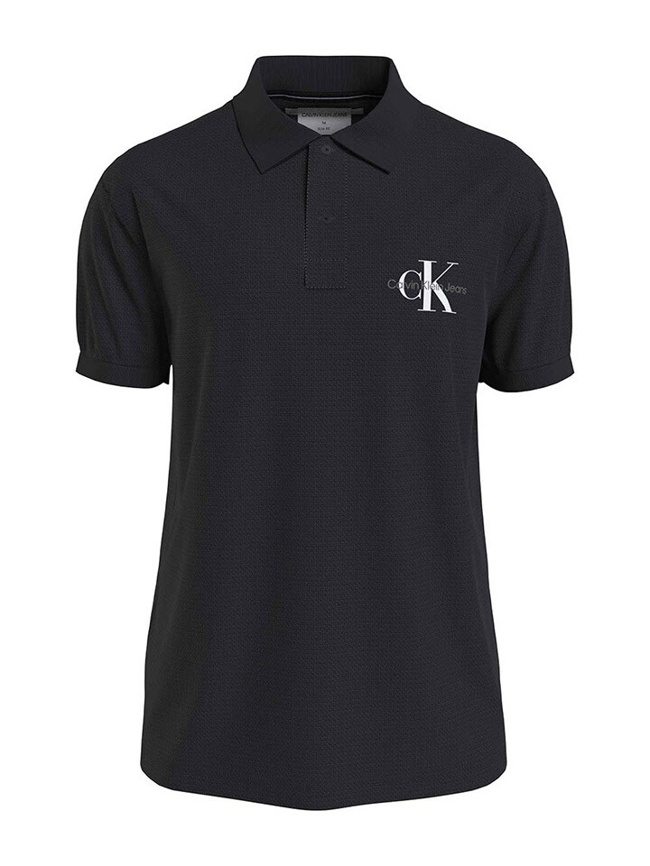 

Поло Calvin Klein, черный