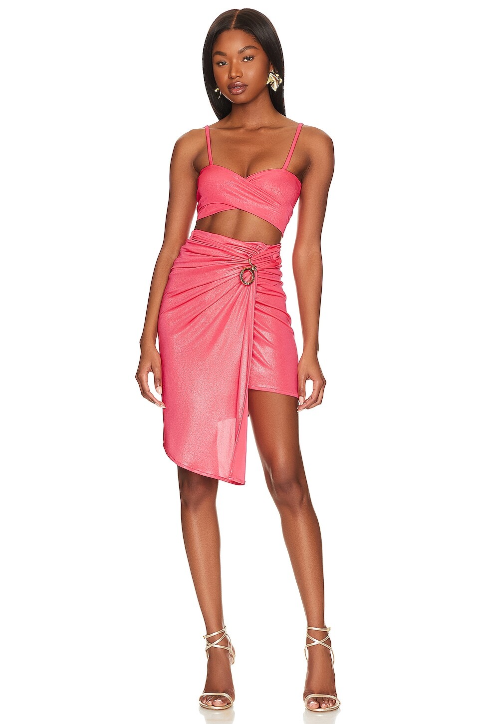 

Платье мини J.Angelique Mini Minnie Dress, цвет Fushia Metallic Knit