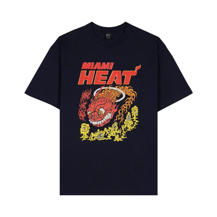 

Футболка Brain Dead x NBA Miami Heat 'Navy', синий