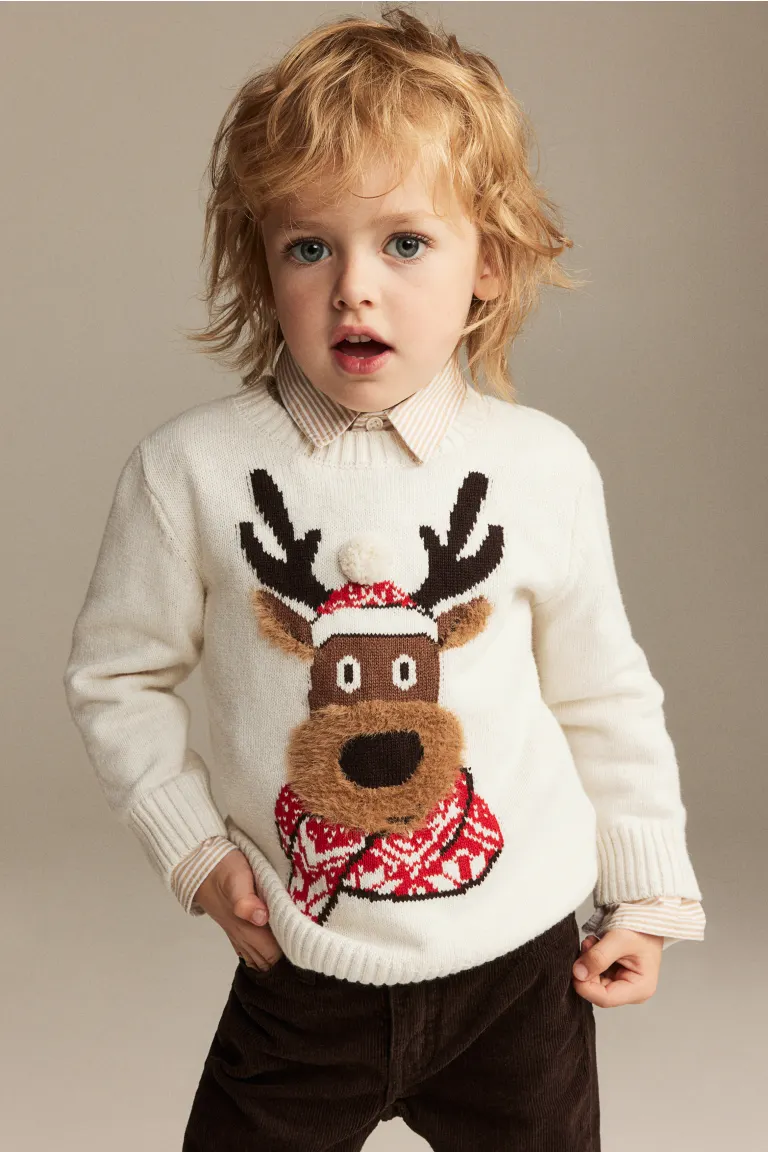 

Свитер с мотивом H&M, белый
