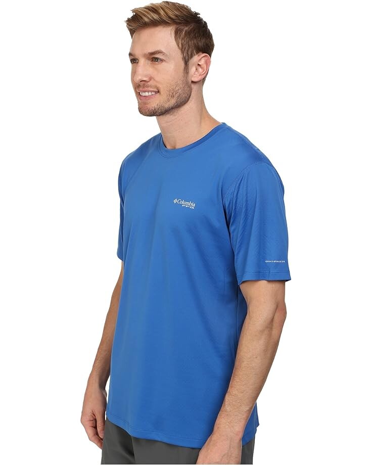 

Рубашка Columbia PFG ZERO Rules S/S Shirt, цвет Vivid Blue