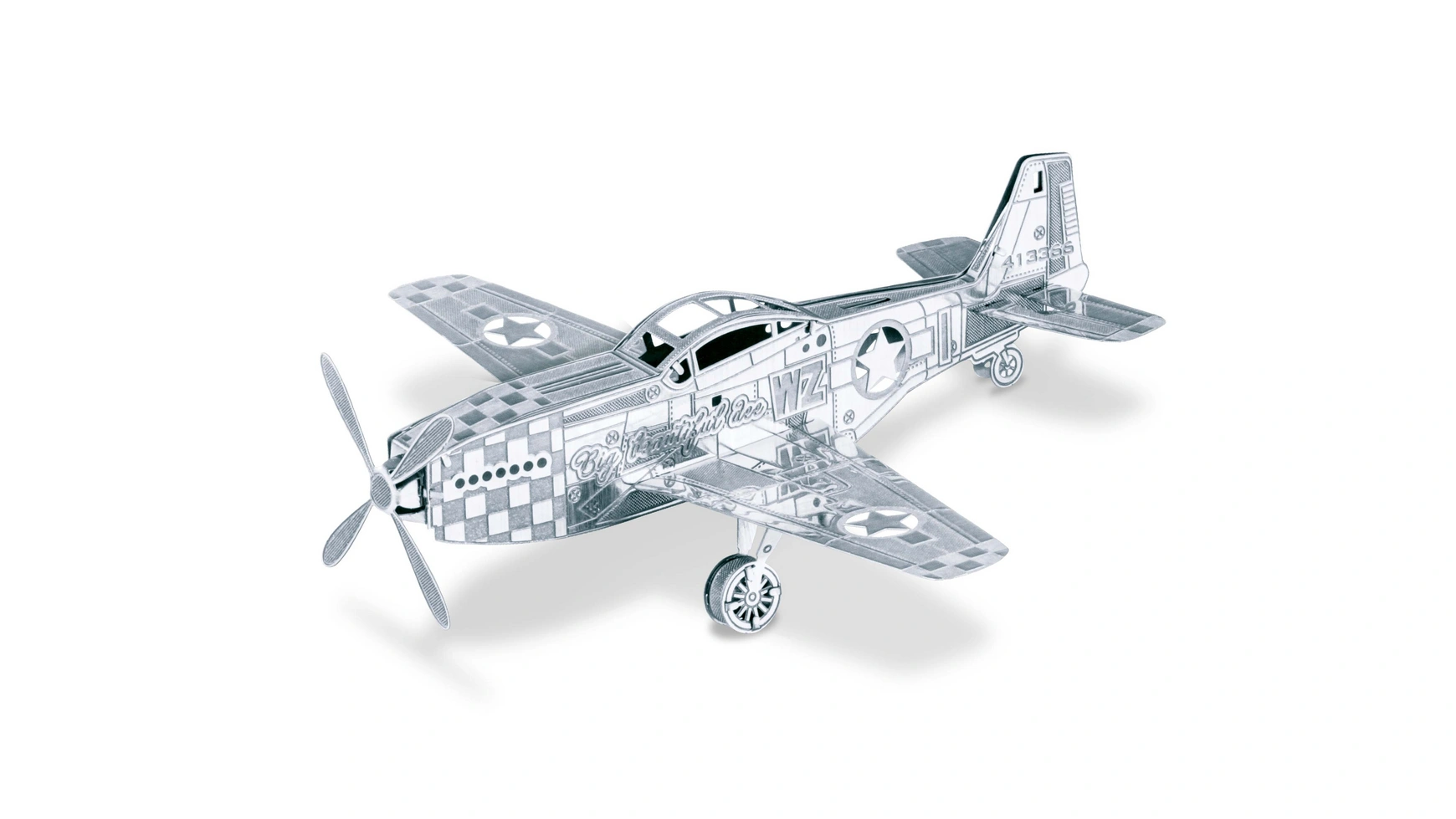 

Metal Earth Самолет Мустанг P51