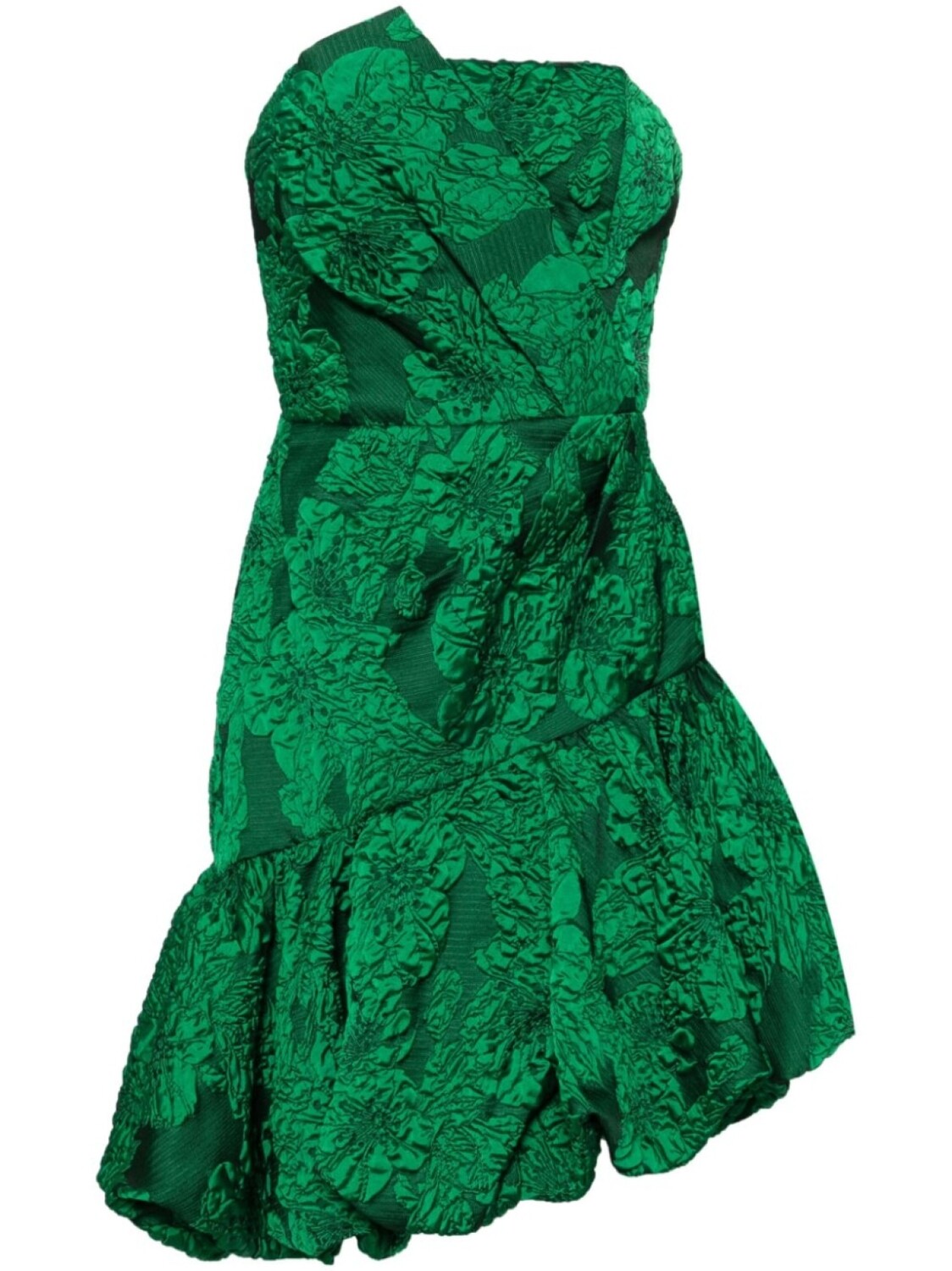 

Marchesa Notte платье мини Calathea асимметричного кроя, зеленый