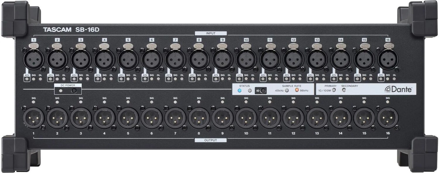 

TASCAM SB-16D Сценический блок Dante с 16 входами и 16 выходами