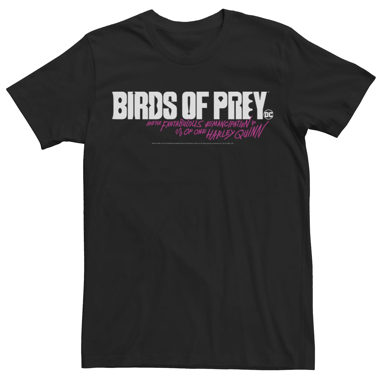 Мужская футболка с надписью Harley Quinn: Birds of Prey Licensed Character printio футболка с полной запечаткой мужская birds of prey