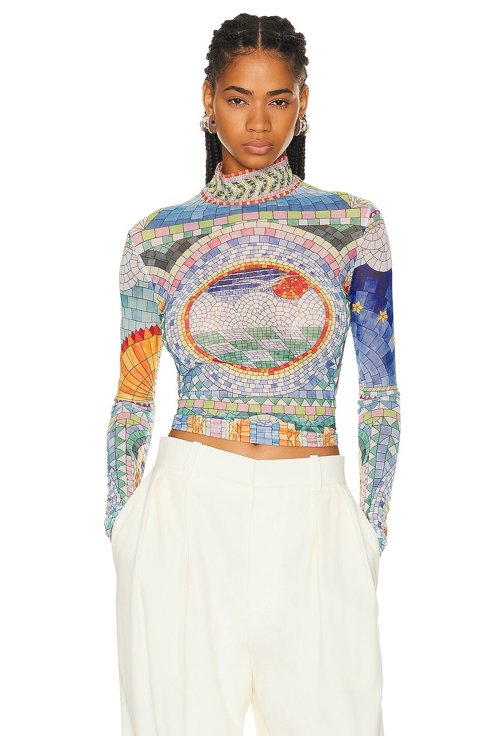 

Топ Casablanca Long Sleeve, цвет Mosaic De Damas